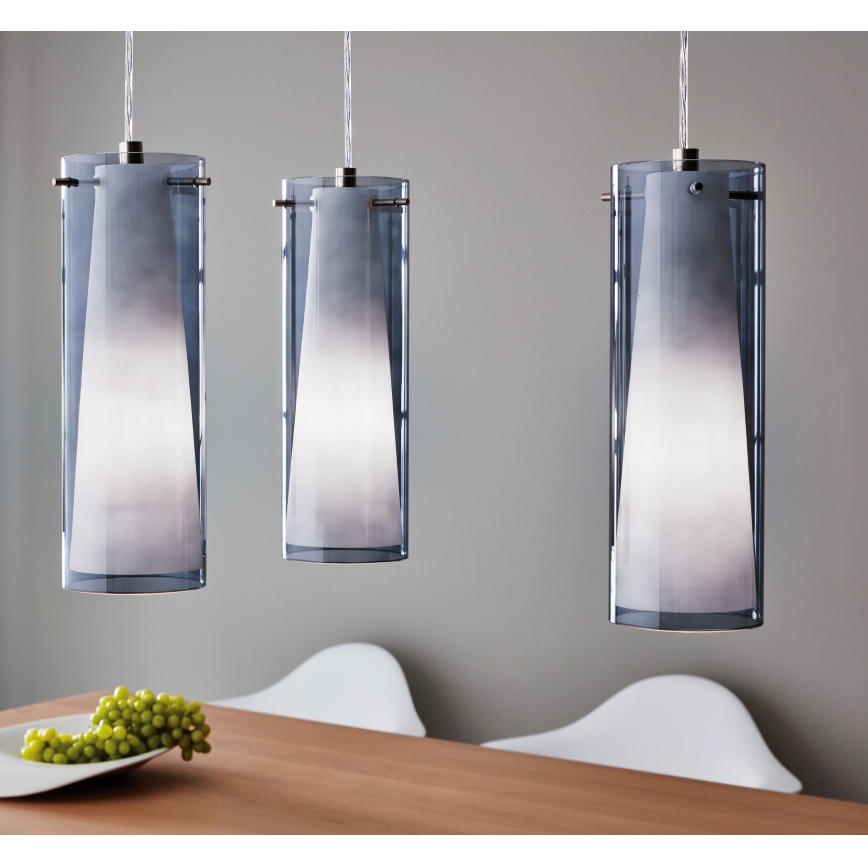 EGLO - Riippuvalaisin 3xE27/60W savunvärinen