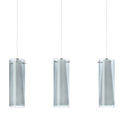 EGLO - Riippuvalaisin 3xE27/60W savunvärinen