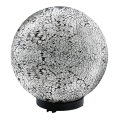 EGLO 91638 - Ulkoseinävalaisin TERRALUNA 1 1xE27/18W musta / valkoinen IP44