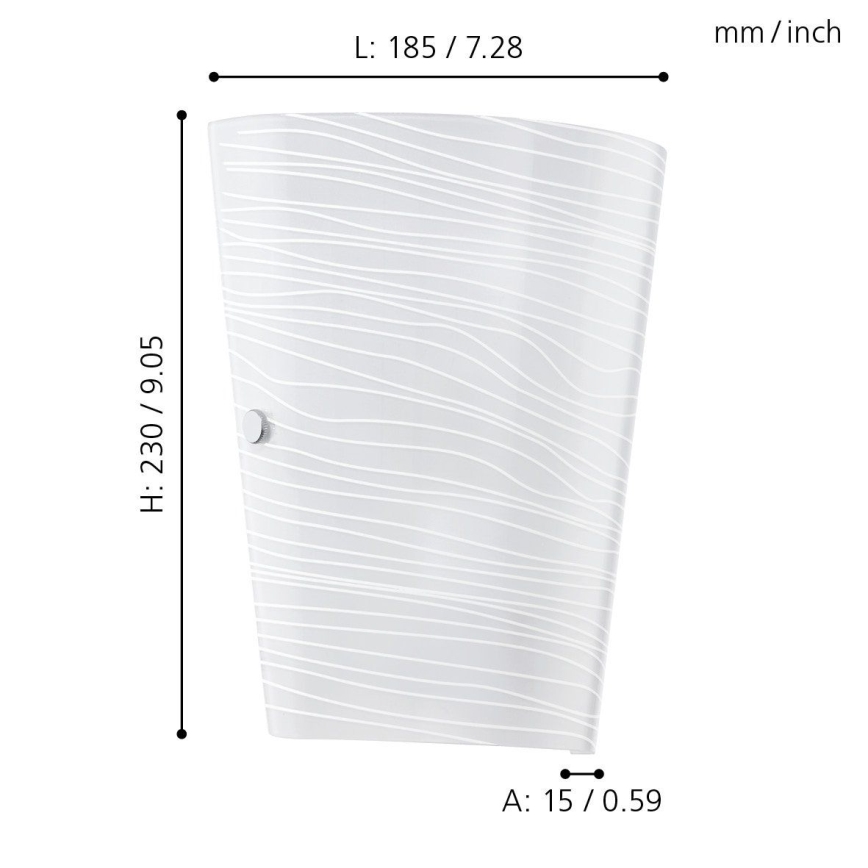 Eglo - Seinävalaisin 1xE27/60W/230V