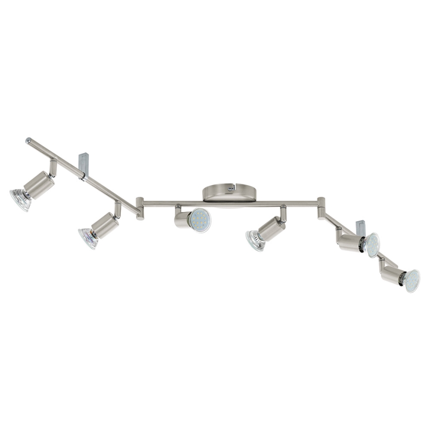 Eglo - LED-kohdevalaisin 6xGU10-LED/2,8W/230V