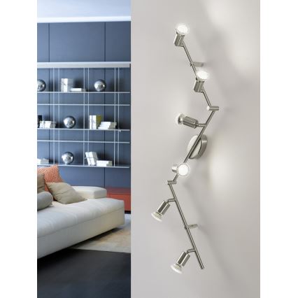 Eglo - LED-kohdevalaisin 6xGU10-LED/2,8W/230V