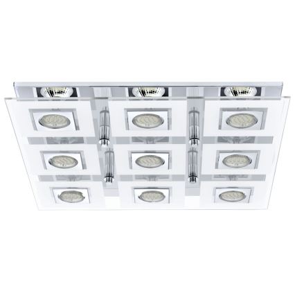 Eglo 92877 - LED-kattovalaisin CABO 9xGU10/3W/230V