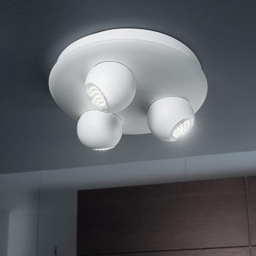 Eglo 93169 - LED-kohdevalaisin NORBELLO 3 3xGU10/5W/230V