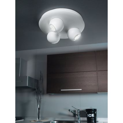Eglo 93169 - LED-kohdevalaisin NORBELLO 3 3xGU10/5W/230V