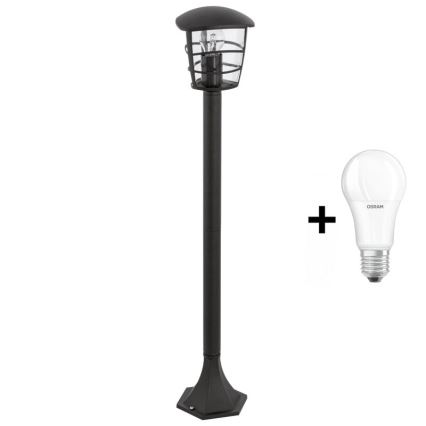 Eglo - LED ulkovalaisin 1xE27/8,5W/230V IP44 musta