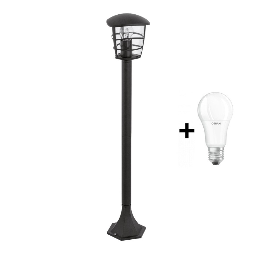 Eglo - LED ulkovalaisin 1xE27/8,5W/230V IP44 musta