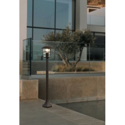 Eglo - LED ulkovalaisin 1xE27/8,5W/230V IP44 musta
