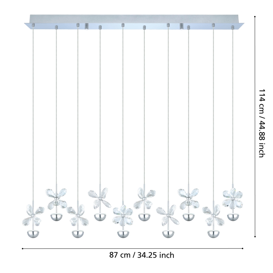 Eglo - LED-riippuvalaisin kaapelilla LED/25W/230V
