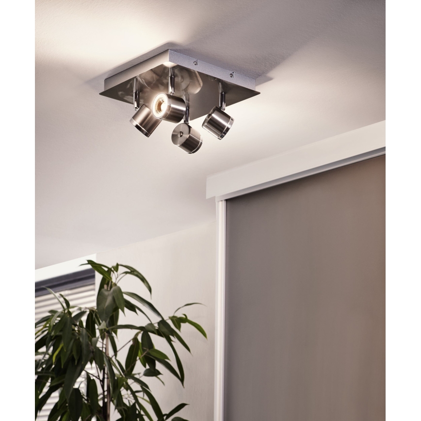 Eglo 93696 - LED-kohdevalaisin PIERINO 4xLED/5W/230V