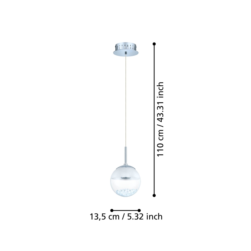 Eglo - LED-riippuvalaisin LED/5W/230V