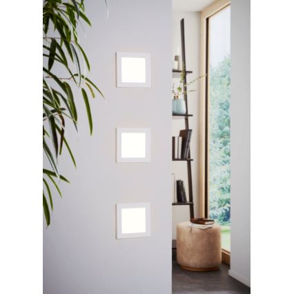 Eglo 94061 - LED-upotettava kattovalaisin FUEVA 1 LED/10,95W/230V 17x17 cm