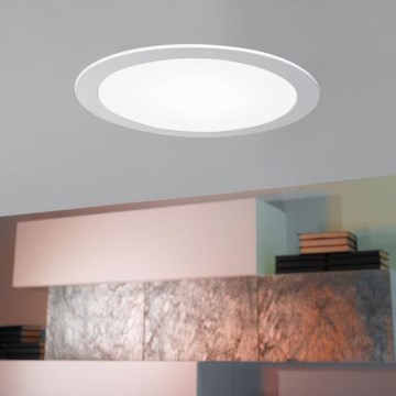 Eglo 94064 - LED-himennettävä upotettava alasvalo FUEVA 1 LED/16,47W/230V halkaisija 22,5 cm