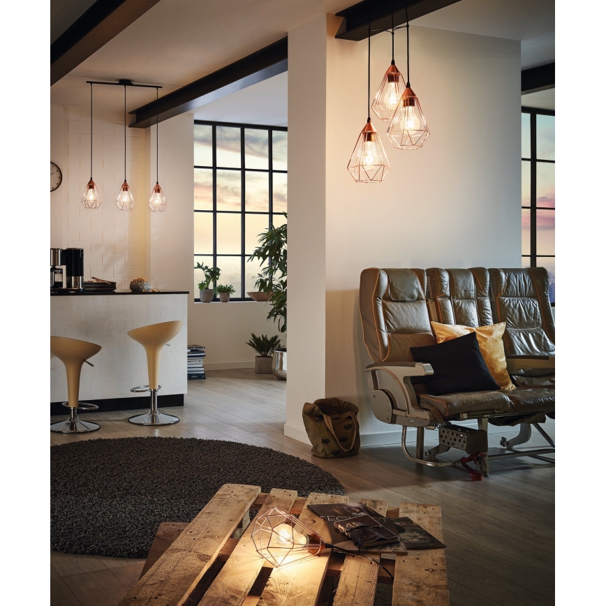 Eglo 94197 - Pöytävalaisin pistokkeella TARBES 1xE27/60W/230V