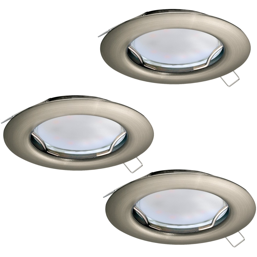 Eglo - 3-osainen LED-uppovalaisin PENETO 1xGU10-LED/3W/230V