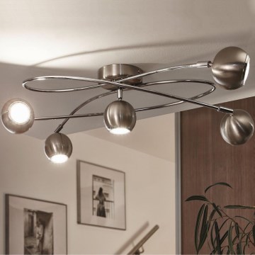 Eglo 94251 - LED-kohdevalaisin LOCANDA 5xGU10-LED/3W/230V