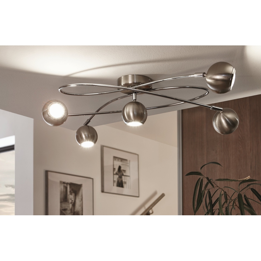 Eglo 94251 - LED-kohdevalaisin LOCANDA 5xGU10-LED/3W/230V