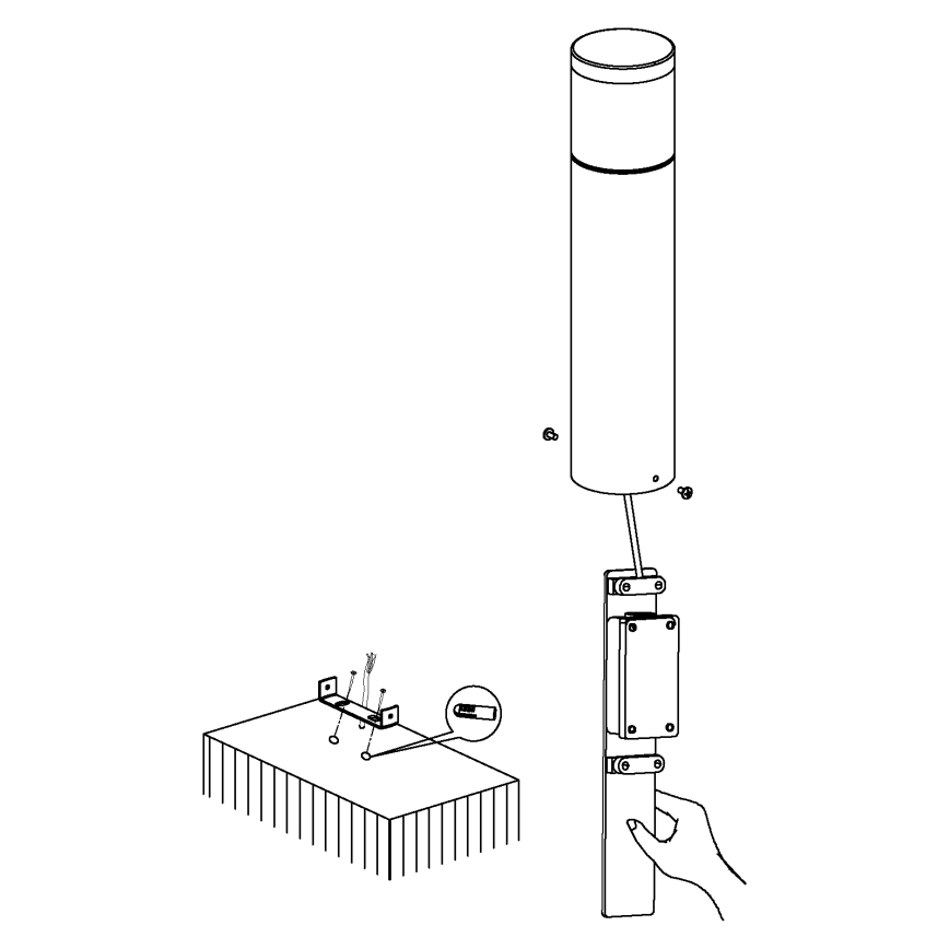 Eglo - LED-ulkovalaisin LED/3,7W/230V IP44