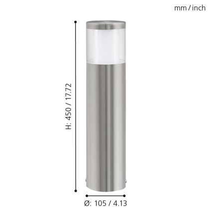 Eglo - LED ulkovalaisin 1xLED/3,7W/230V IP44