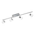 Eglo 94383 - LED-kohdevalaisin PERITO 4xLED/3W/230V 3000K kiiltävä kromi