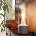 Eglo 94549 - Pöytävalaisin TORVISCO 1xE27/60W/230V harmaa