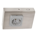 Eglo 94664 - Alakaappiin asennettava SCHUKO-pistorasia USB-portilla, TAXANO