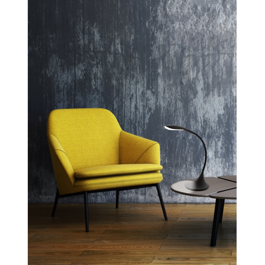 Eglo - Himennettävä LED-pöytävalaisin, 4,5 W, 230 V, musta