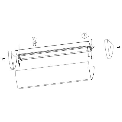 Eglo - LED-kylpyhuonevalaisin LED/16W/230V IP44