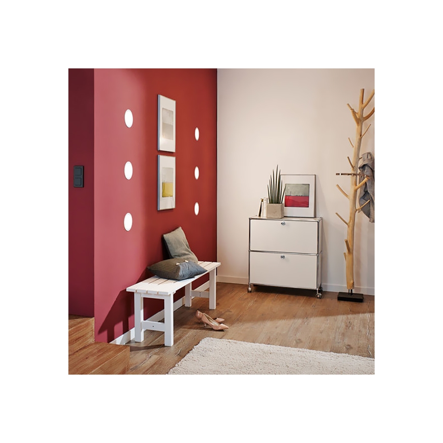 Eglo - 3 kpl setti upotettavia LED-alasvaloja FUEVA 1 1xLED/2,7W/230V Ø 8,5 cm