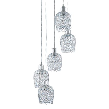 Eglo 94898 - BONARES 1 riippuvalaisin kaapelilla 5xE27/60W/230V