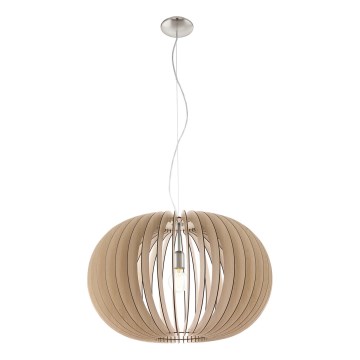 Eglo 95042 - Riippuvalaisin STELLATO kaapelilla 1xE27/60W/230V Ø 70 cm beige