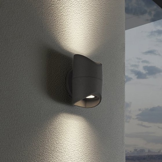 Eglo 95076 - Ulkoseinävalaisin ABRANTES 2xLED/6W/230V IP44