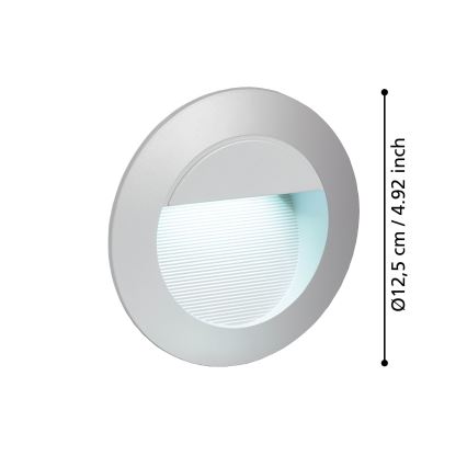Eglo 95233 - LED Ulkokohdevalo ZIMBA 1xLED/2,5W/230V IP65