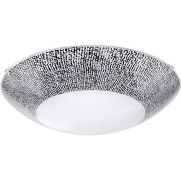 Eglo 95289 - LED-kattovalaisin MAGITTA LED/16W/230V Ø 31,5 cm musta/valkoinen
