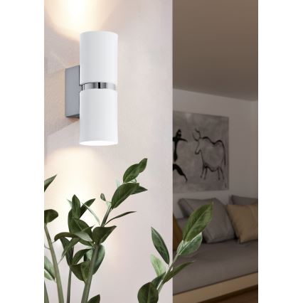 Eglo 95368 - LED-seinävalaisin PASSA 2xGU10-LED/4W/230V