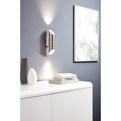 Eglo 95422 - LED-seinävalaisin VIEGAS 2xGU10-LED/4W/230V