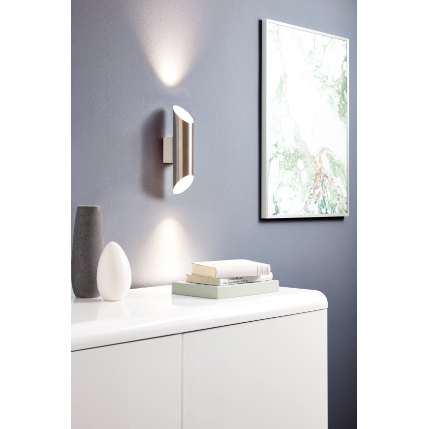 Eglo 95422 - LED-seinävalaisin VIEGAS 2xGU10-LED/4W/230V