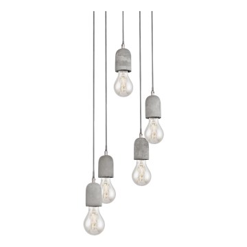 Eglo 95524 - Kattokruunu SILVARES 5xE27/60W/230V