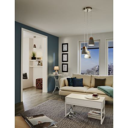 Eglo 95526 - Kattokruunu TAREGA 3xE27/60W/230V