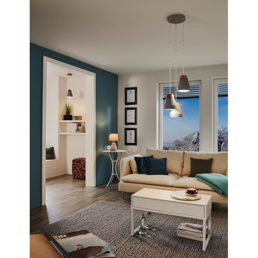 Eglo 95527 - Pöytävalaisin TAREGA 1xE27/60W/230V