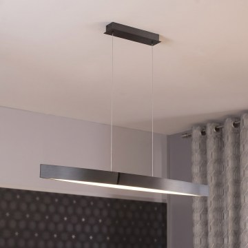 Eglo 95549 - FORNES-S LED-himmennettävä riippuvalaisin vaijerilla LED/24W/230V 2700-6500K musta kromi