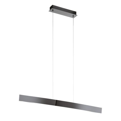 Eglo 95549 - FORNES-S himmennettävä LED-riippuvalaisin vaijerilla LED/24W/230V 2700-6500K musta kromi