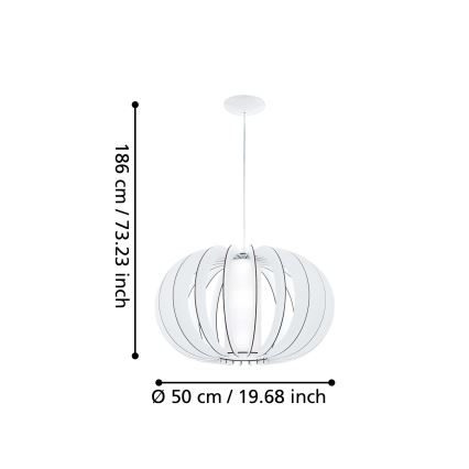 Eglo 95607 - Kattokruunu STELLATO 2 1xE27/60W/230V