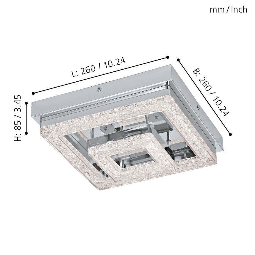 Eglo - LED-kattovalaisin LED/12W/230V