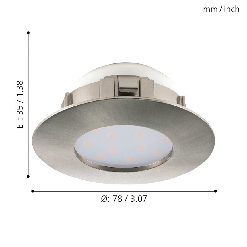 Eglo - LED-upotettava kattovalaisin LED/4,9W/230V