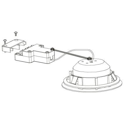 Eglo - LED-upotettava kattovalaisin LED/4,9W/230V