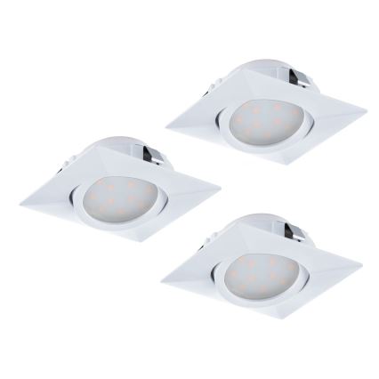 Eglo - Sarja 3 kpl LED-upotettavia alasvaloja PINEDA LED/4,9W/230V