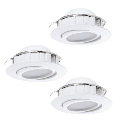 Eglo - 3 kpl:n sarja PINEDA upotettavia LED-alasvaloja LED/4,9W/230V