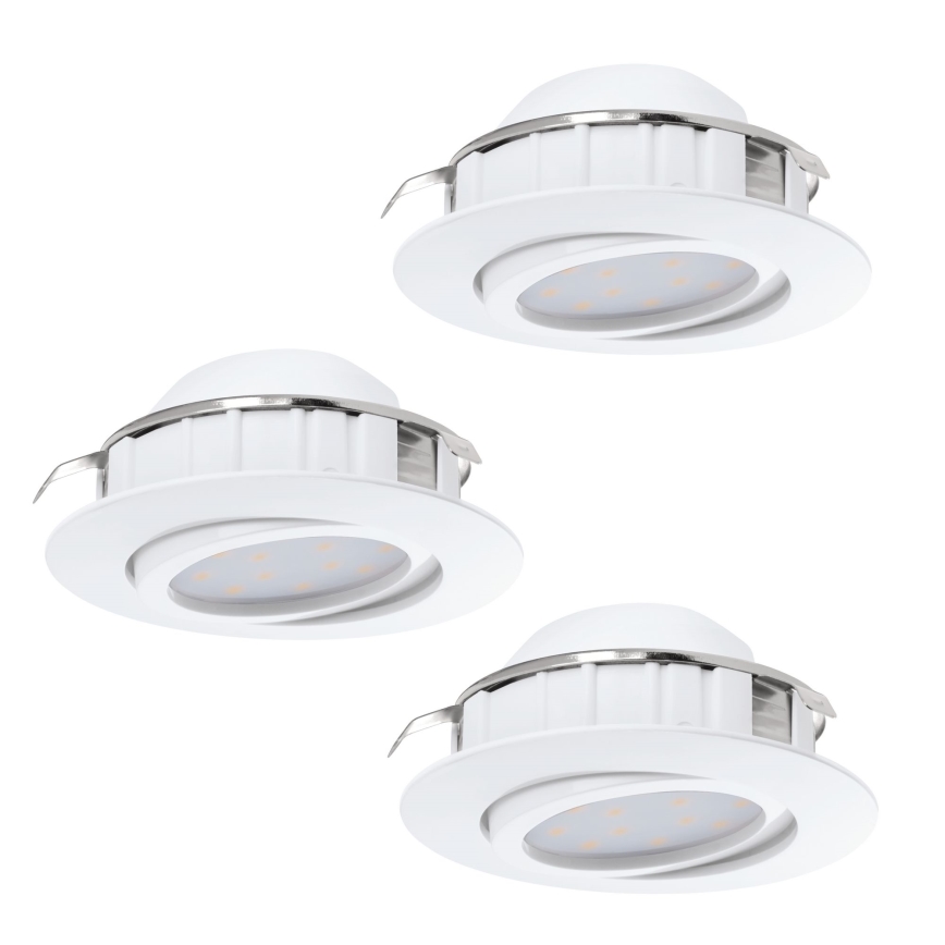 Eglo - 3 kpl:n sarja PINEDA upotettavia LED-alasvaloja LED/4,9W/230V