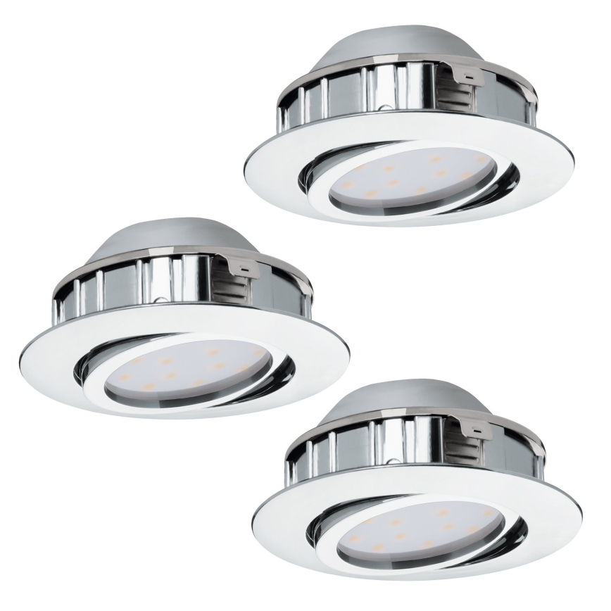Eglo - Setti 3 kpl LED-upotettava alasvalo PINEDA LED/4,9W/230V